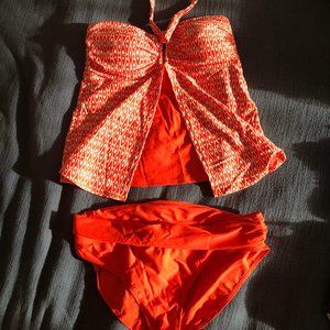 Jones New York Orange Tankini